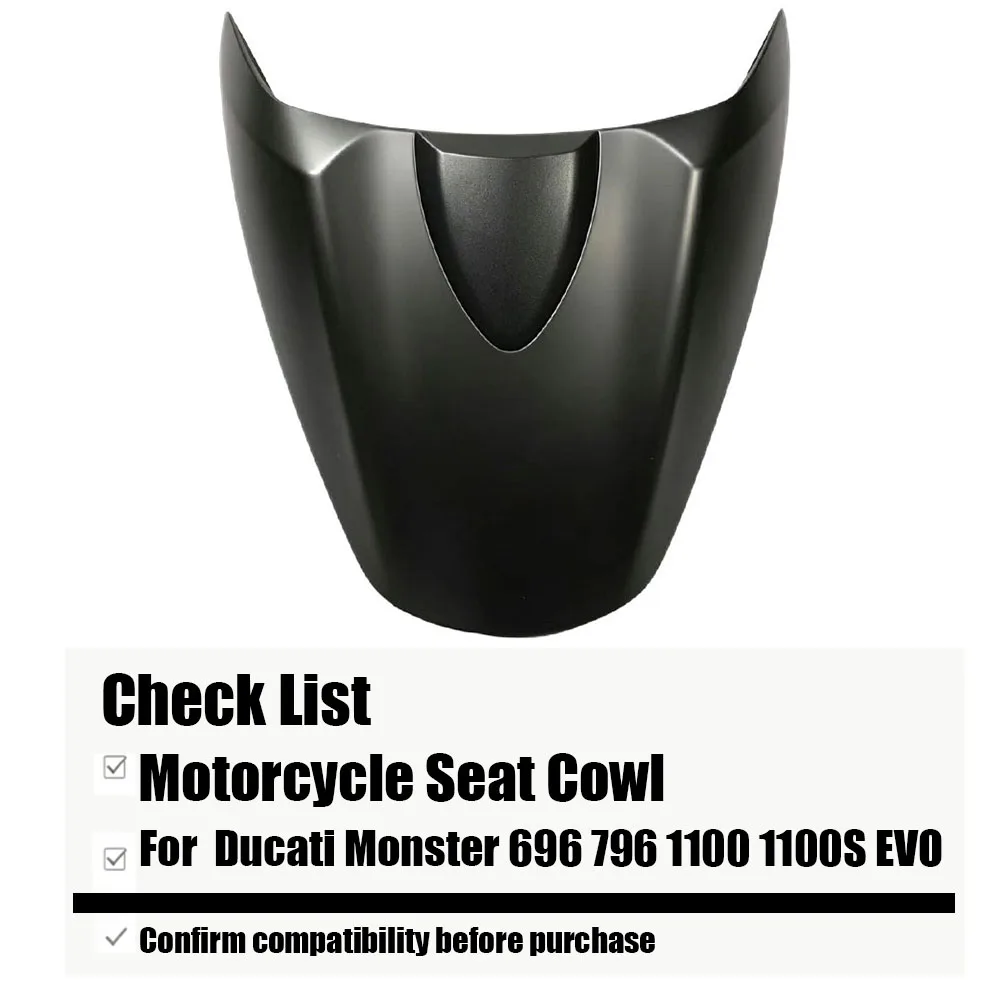 Motorcycle Rear Pillion Passenger Seat Cowl Solo For Ducati Monster 696 796 1100 1100S EVO Hump Fairing Cover Accessories