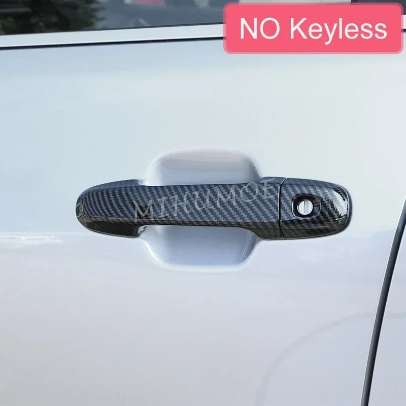W/O Keyless Koolstofvezel Deurklink Cover Trims Voor Subaru Impreza Xv Crosstrek Forester Sk Accessoires