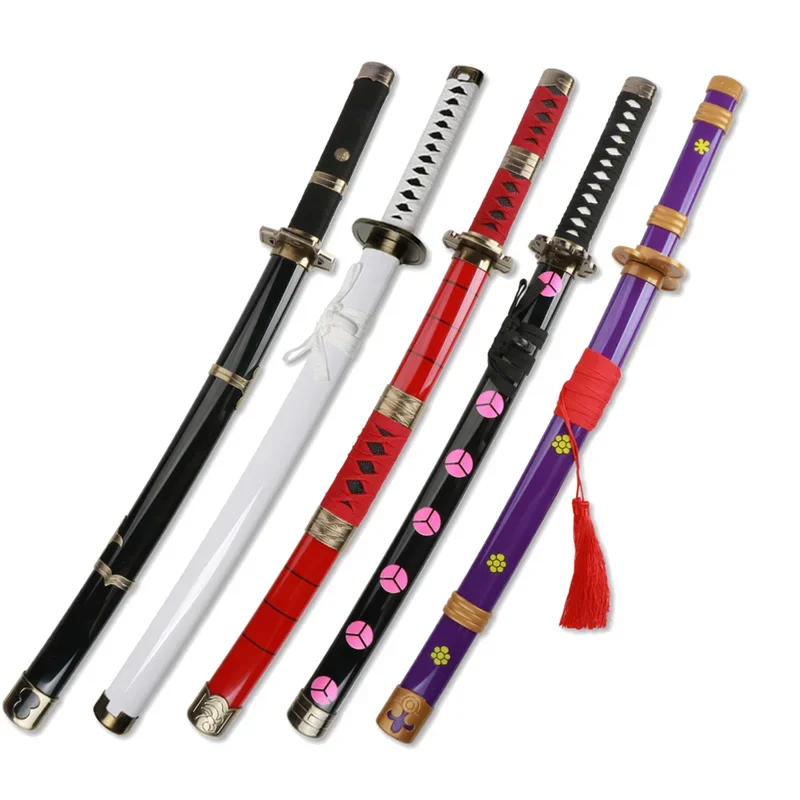 104cm Zoro Katana Wooden Sword Anime Cos Weapon Props 1:1 original pattern Wado kitetsu Shusui Enma Sword