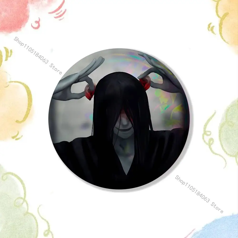 H-Homicipher Mr Crawling Badges Button Round Creative Pin Brooch Badge Bag Decor Fans Collect Friends Gifts