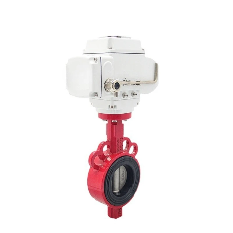 Aluminum alloy clip-on electric butterfly valve opening relationship clip-on electric butterfly valve fire butterfly