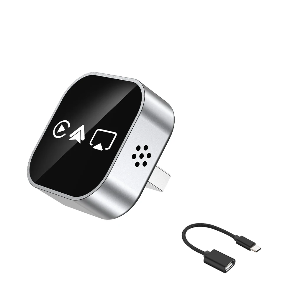 2026 Upgrade 4 in 1 Draadloze CarPlay Adapter voor Apple Mirror Link Android Auto Connect WiFi Bluetooth USB Plug Play MiNi CarPlay