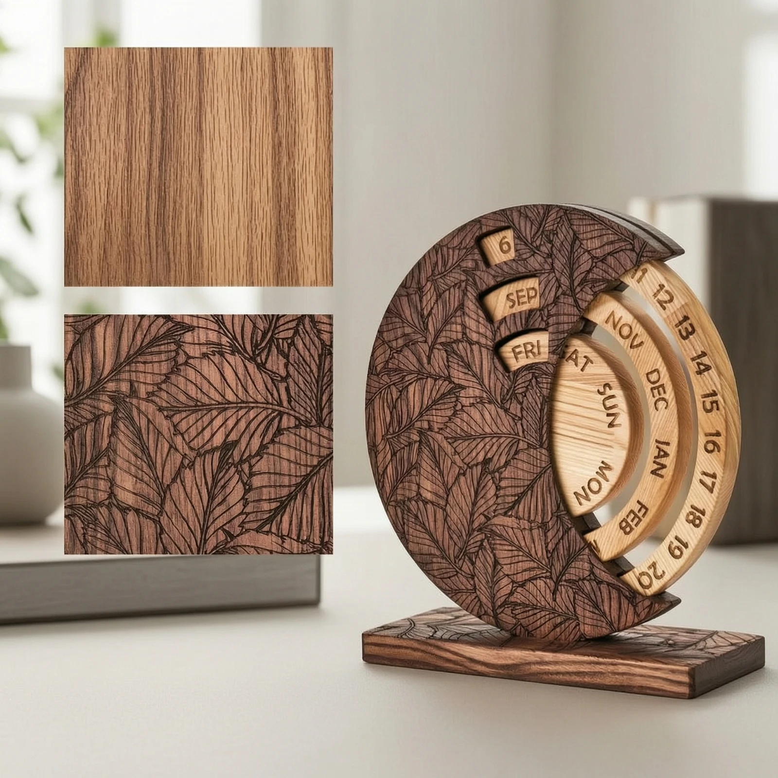 wooden-perpetual-calendar-two-tone-perpetual-desk-calendar-reusable-decorative-for-professionals-office-entry-table
