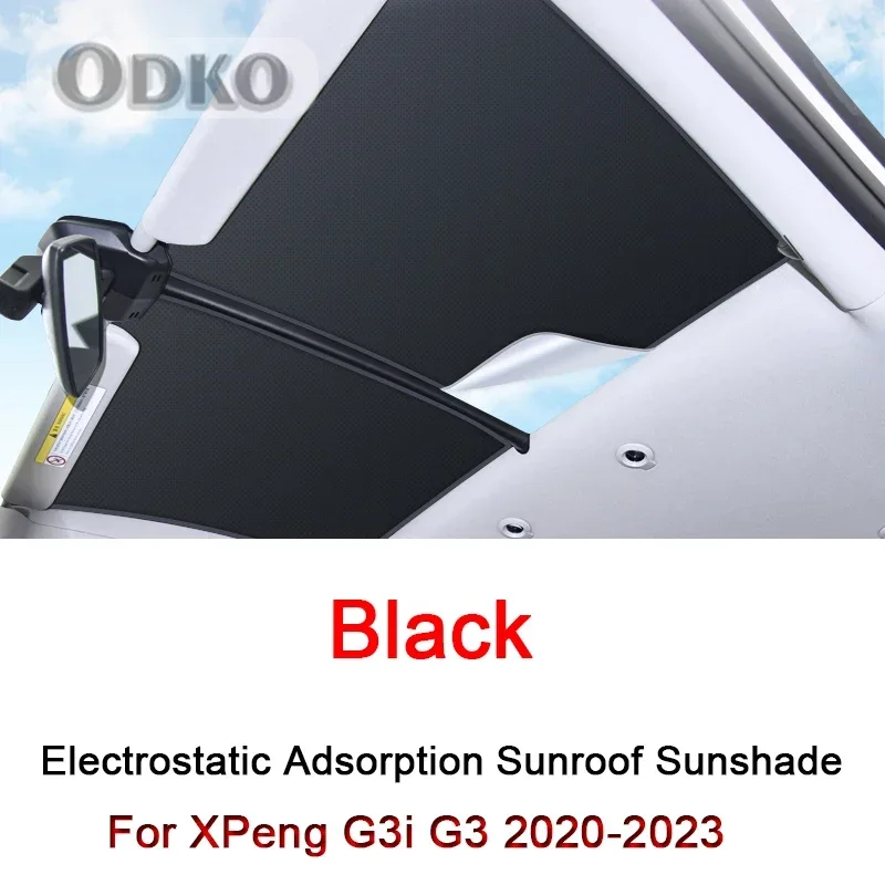 Car Electrostatic Adsorption Sunroof Sunshade For XPeng G3i G3 2020-2023 2024 Heat Insulation Skylight Sticker Auto Accessories