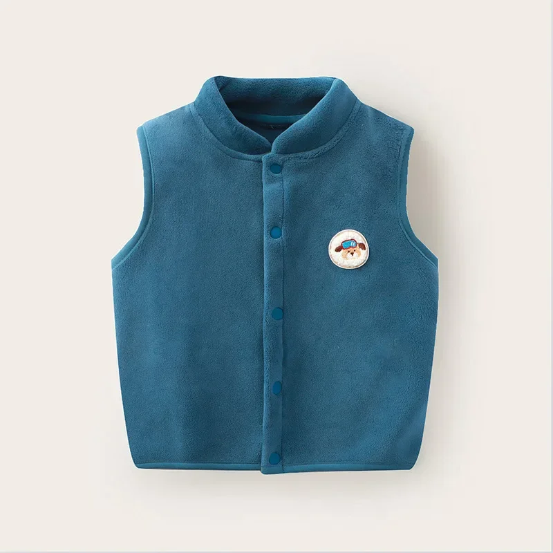 Baby Clothes Double-layered Velvet Thickened Vests & Waistcoats for Winter and Autumn 9M-3T Ollie Velvet Cardigan Outfit & Coats