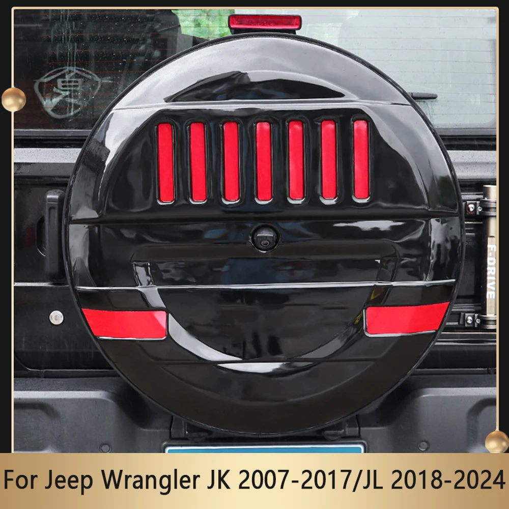 

Off-road Modification Spare Tire Cover For Jeep Wrangler JK 2007-2017/JL 2018-2024 Rear Tailgate Fake Tire Shell Guard Cover ﻿