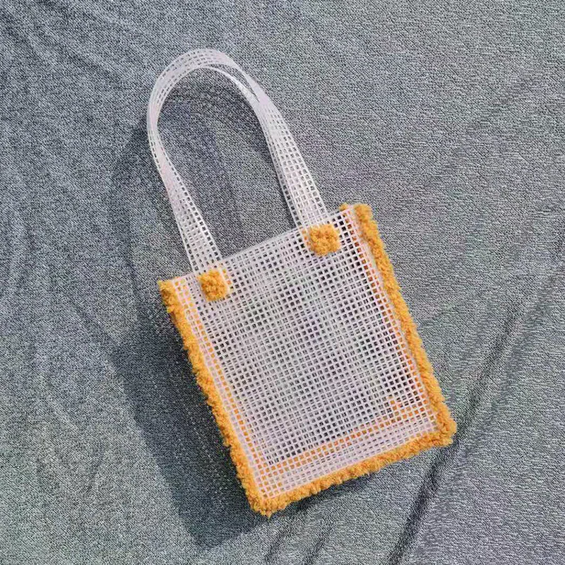 Plastic Mesh Cloth Grid Plate For Bags Making DIY Handcraft Bags Weaving Material Latch Hook Plastic Grid Hook Crafts Accessori