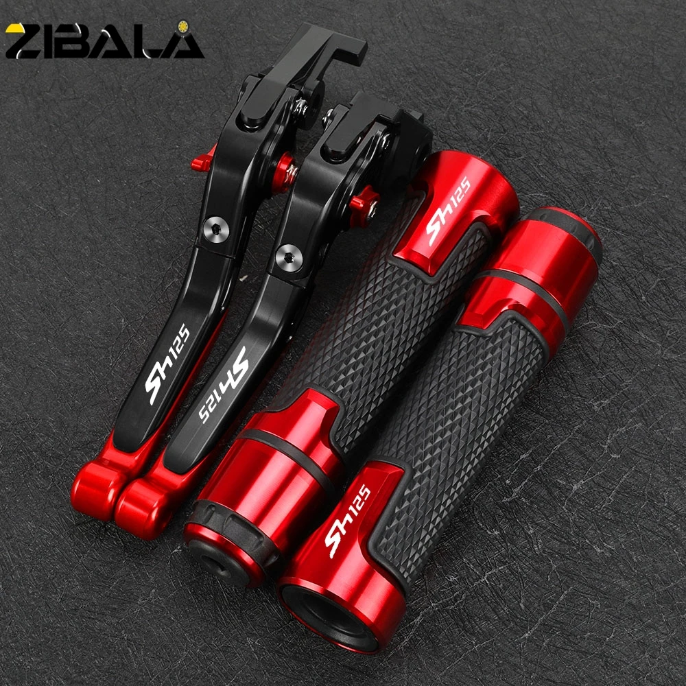 

Motorcycle Accessories Folding Brake Clutch Levers Handlebar Grip Handles bar Hand Grips FOR HONDA SH125 SH 125 2013-2023 2022