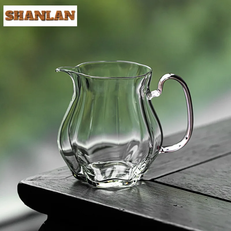 

250ml Heat Resistant Glass Melon Tea Pitcher Tea Divider Cha Hai Dispenser Justice Cup Flower Tea Fair Mug Cafes Accessories