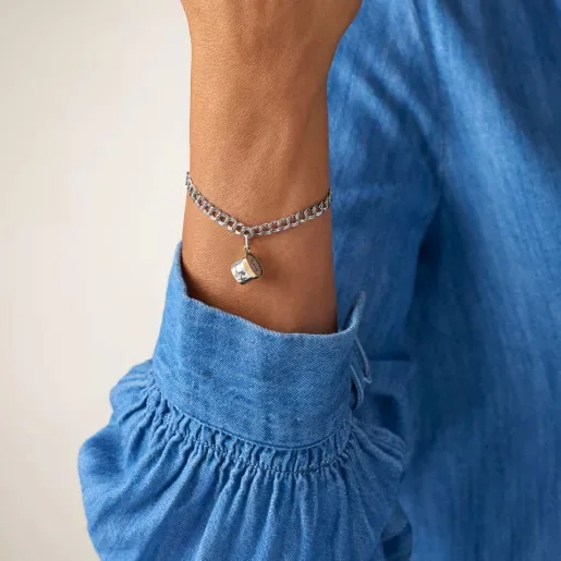 James Avery S925 Sterling Silver Blue Bell Ice Cream Charm, Half Gallon Carton Pendant, Texas Food Dessert Jewelry Gift