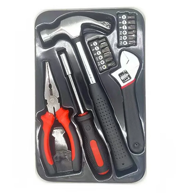 Set 16pcs in 1 Home Multifunctional Screwdriver Hardware Repair Tools Spanner Tape Measure Wrench Pliers