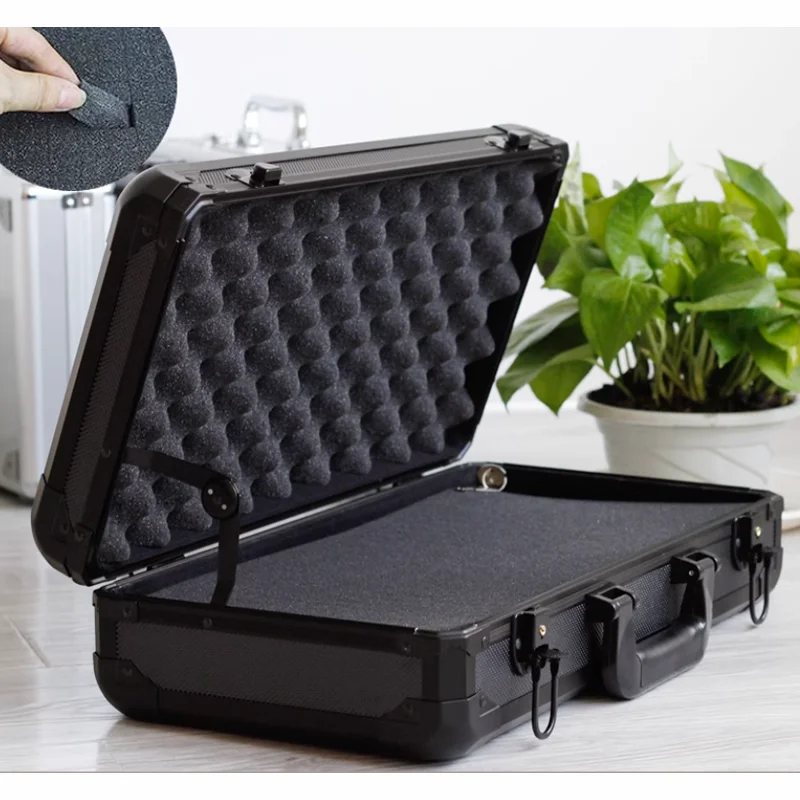 Aluminum Toolbox Ice Fishing Bow Storage Box With Wheel Portable Rod Case Laptop, Camera Protection Box Customized