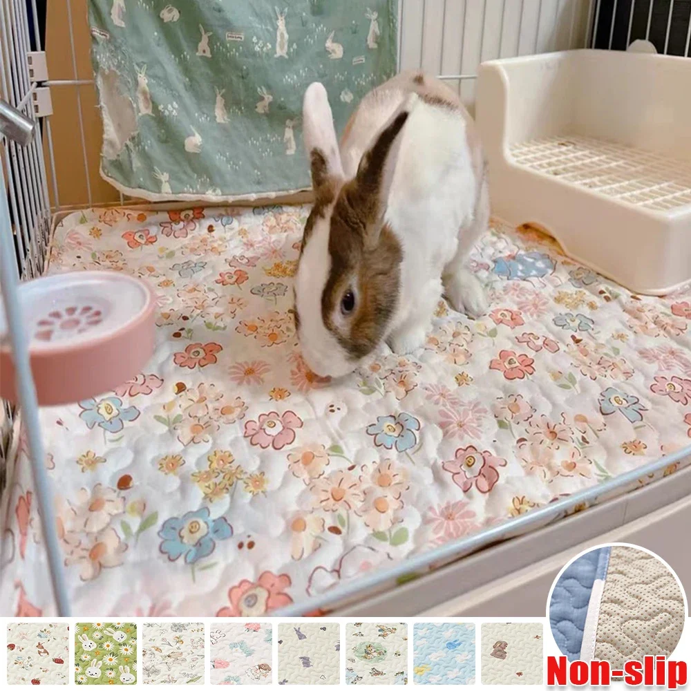 Multi-pattern Cage Mat Cat Mats for Floors Pet Washable Diaper Bedding Pee Pad Rabbit Guinea Pig Pet Floor Mats Bunny Supplies