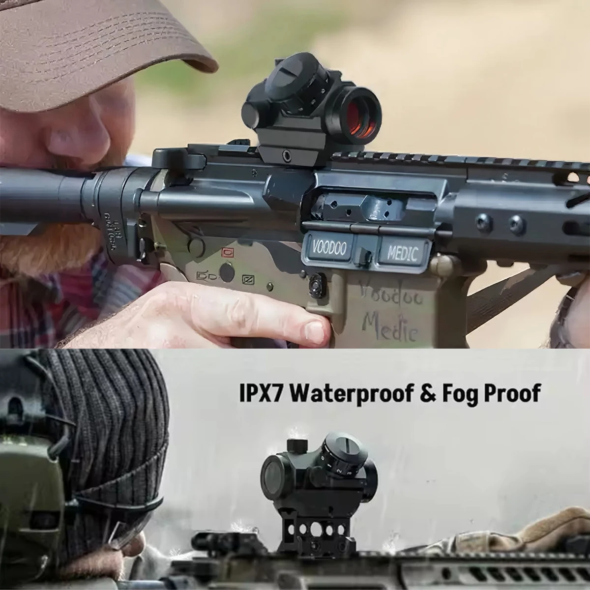 التكتيكية RDS-25 4 1x20 مللي متر MOA ريد دوت البصر البصريات منعكس Riflescope نطاقات الصيد صالح 20 مللي متر القضبان بندقية للصيد الادسنس #6