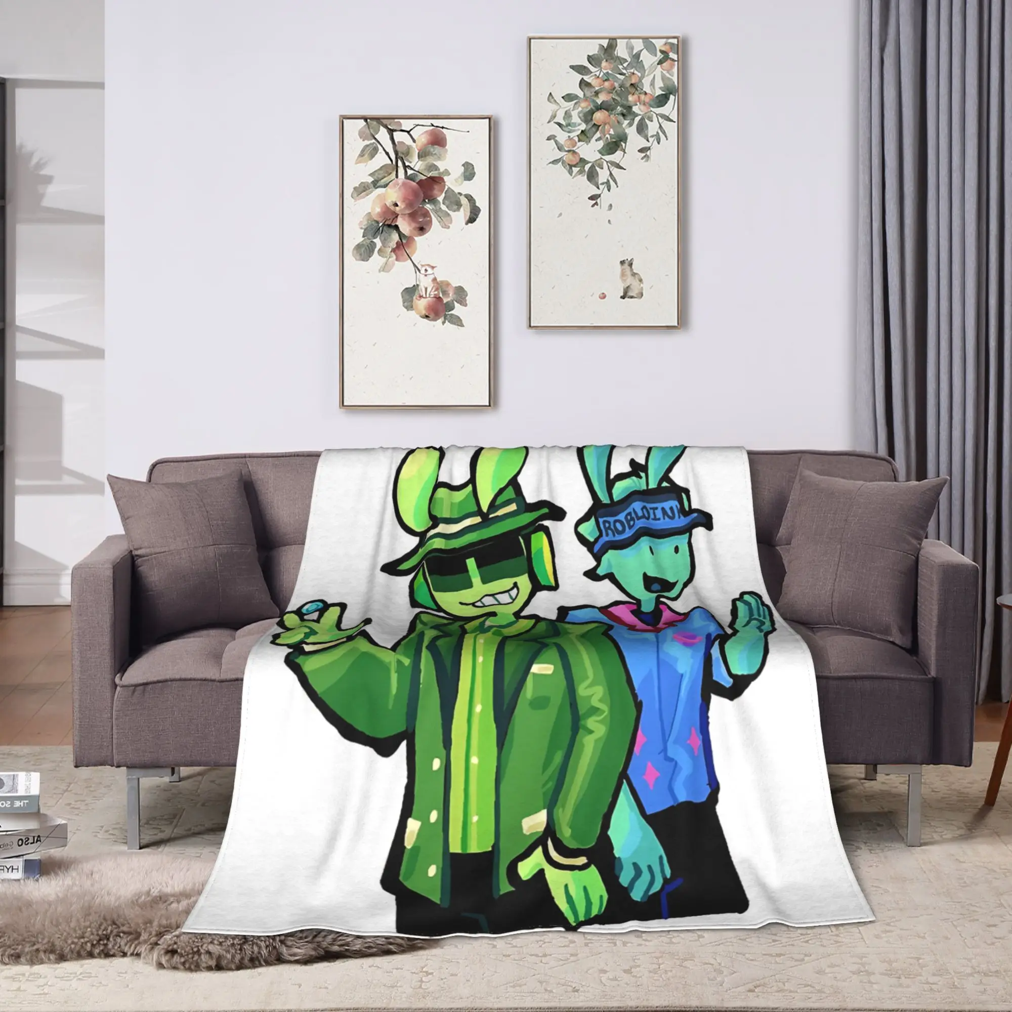 Forsaken Alien Chance and Elliot Blanket Soft Graphic Plush Throw Blanket For Home Decor Decorative Flannel Bedspread Bed Cover