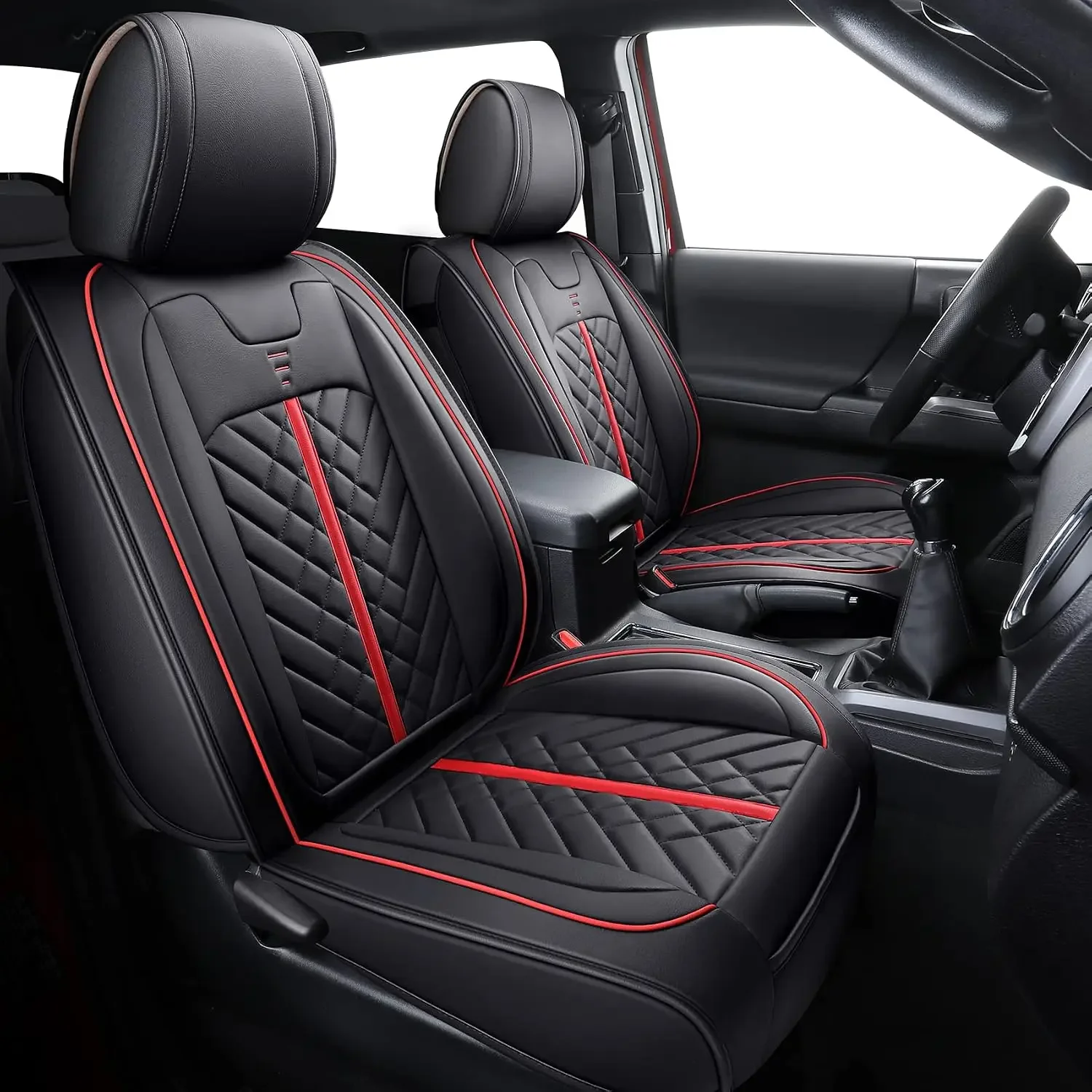 Car Seat Covers Compatible with Toyota Tacoma 2005-2026(Full Set) | Fit for Toyota Tacoma Truck Access Crew Double Extended