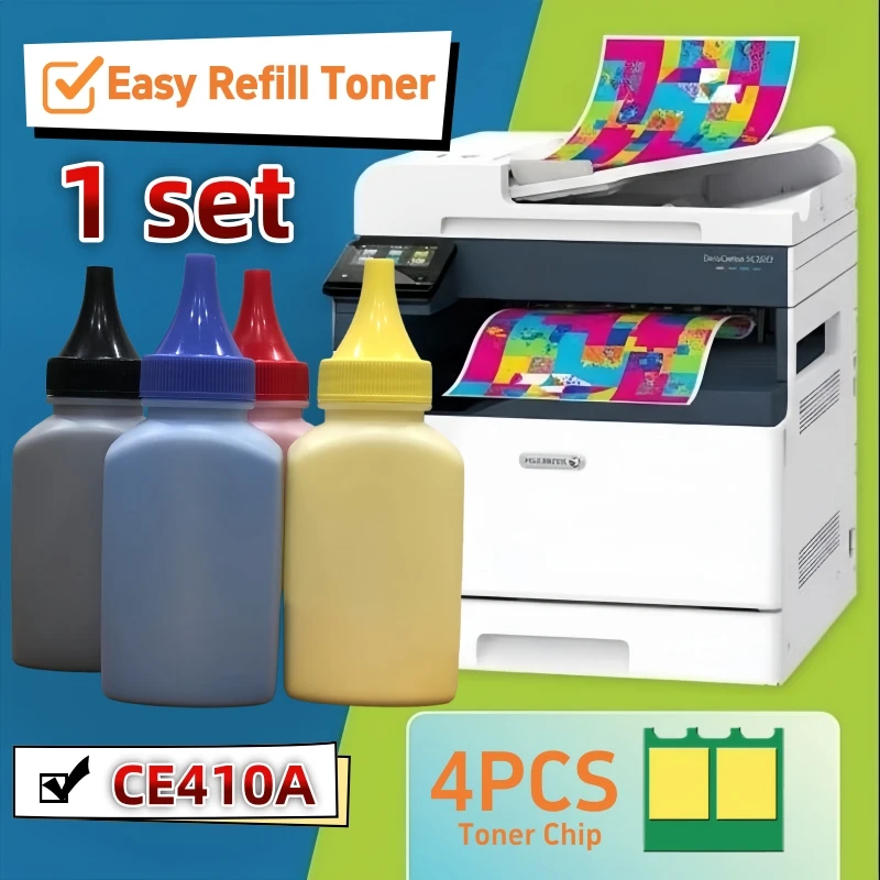 

CE410A 411 412 413 305A Чип порошка тонера CE 410a для цветного принтера HP LaserJet Pro 400 M451nw M471dn M475dw