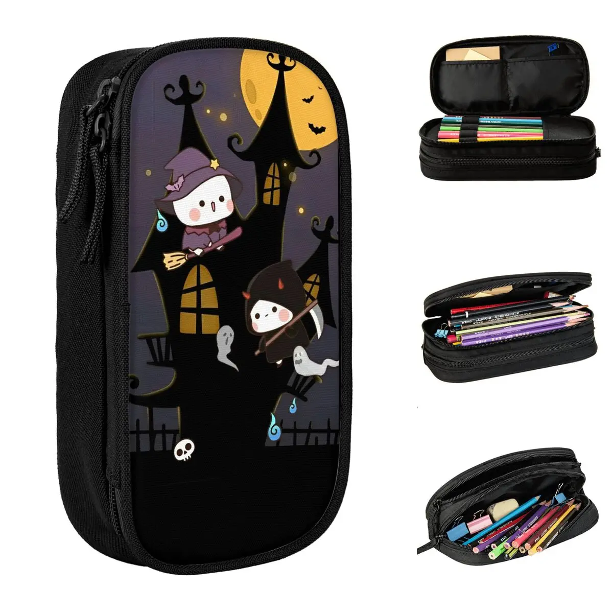 مقلمة من سلسلة Bubu And Dudu للفتيات والأولاد حقيبة أقلام رصاص جميلة برسومات العودة إلى المدرسة مقلمة قرطاسية هدية عيد ميلاد