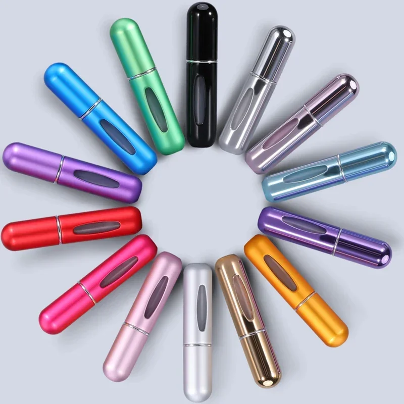 5ml Portable Mini Refillable Perfume Bottle Aluminum Spray Atomizer Bottle Travel Empty Cosmetic Containers tool