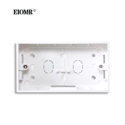 EIOMR Wall Mounting Surface Cassette Simple White 146mm*86mm for EU UK US Standard Switch Power Socket External Mounting Box