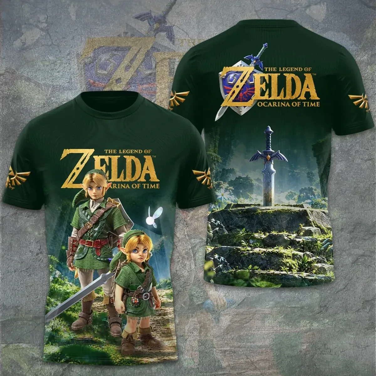 2026 The Legend of Zelda Game Character Sports Jersey O Neck T-shirt Link Zelda Print Soccer Tee Unisex Anime Family Matching