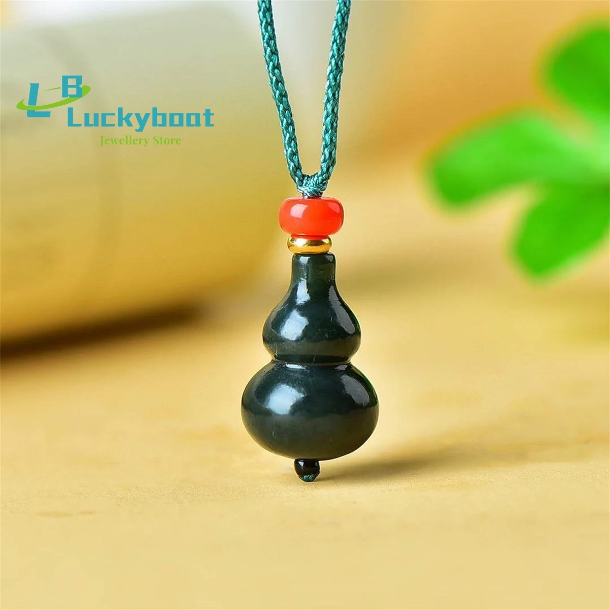 Natural Hetian Qingyu Gourd Pendant Simple and Elegant Personality Exquisite Fashion Versatile for Men and Women