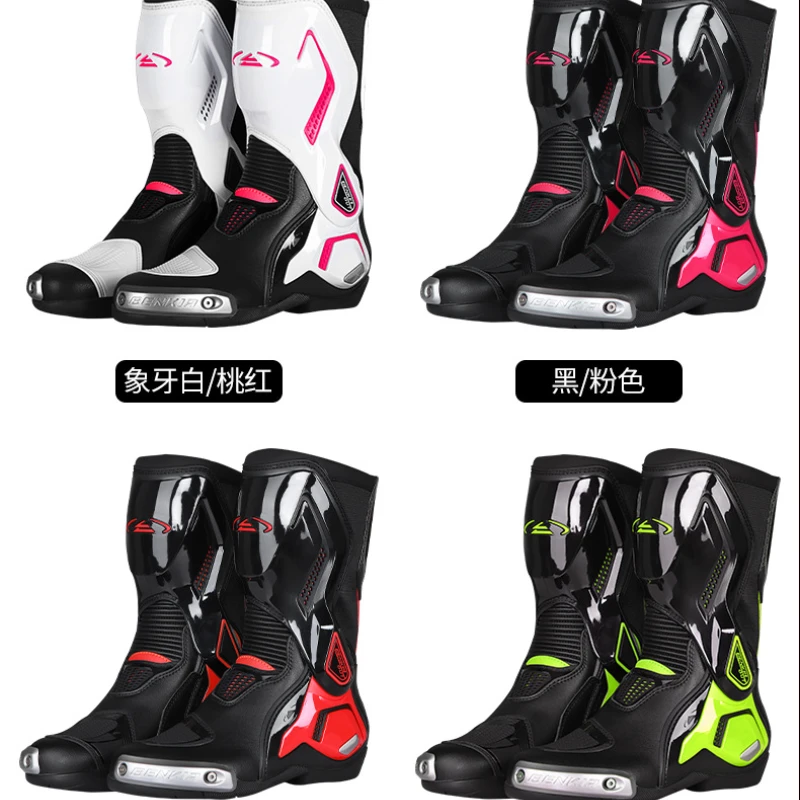 Cycling Boots for Winter Motorcycle Riding Off-road Track Four Seasons Motorcycle Riding Men\'s and Women\'s Long Boots