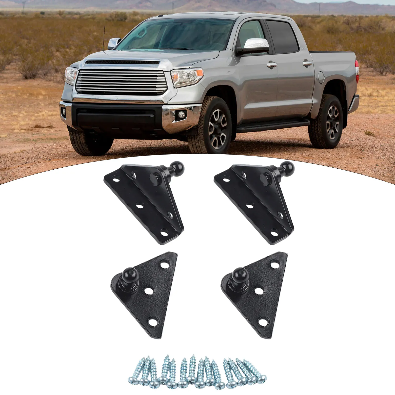 

Direct Replacement Ball Stud Bracket Flat-shaped Mounting Bracket Includes 16 Screws OEM Number Not Applicable