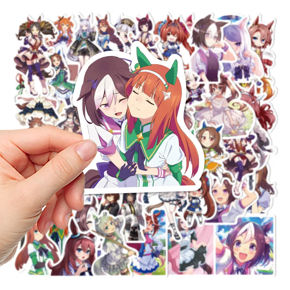 

Pretty Derby Stickers Quadratic Element Girl Anime Stickers Laptops Keyboards Backpacks Skateboards Luggage