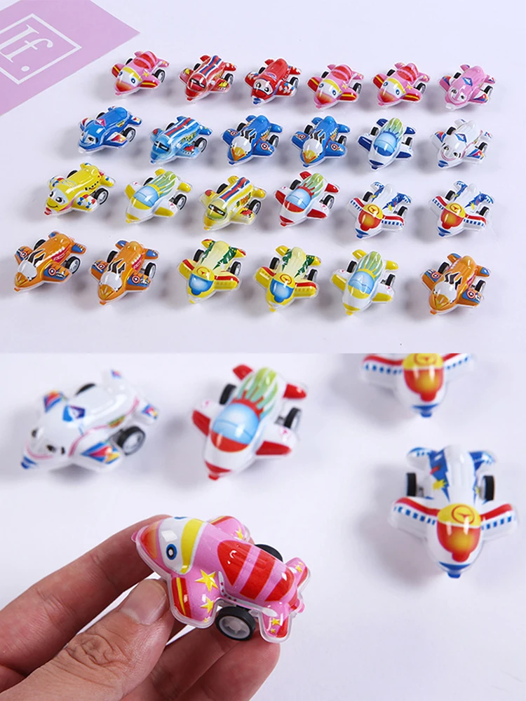 20 pcs/lot dessin animé retirer voitures avion jouets mignon en plastique jouet voiture pour enfant Mini voiture modèle maternelle jouets drôle enfants jouets TMZ