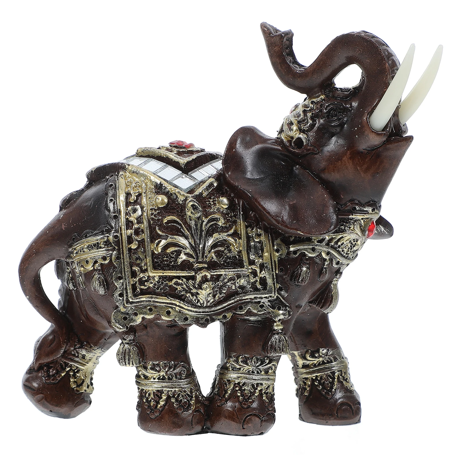 

Resin Elephant Decor Figurine Desktop Resin Elephant Lightweight Home Decor Indoor Outdoor Ornament Table