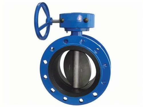 Volante de válvula borboleta de wafer de engrenagem sem-fim manual de aço inoxidável para mídia de água