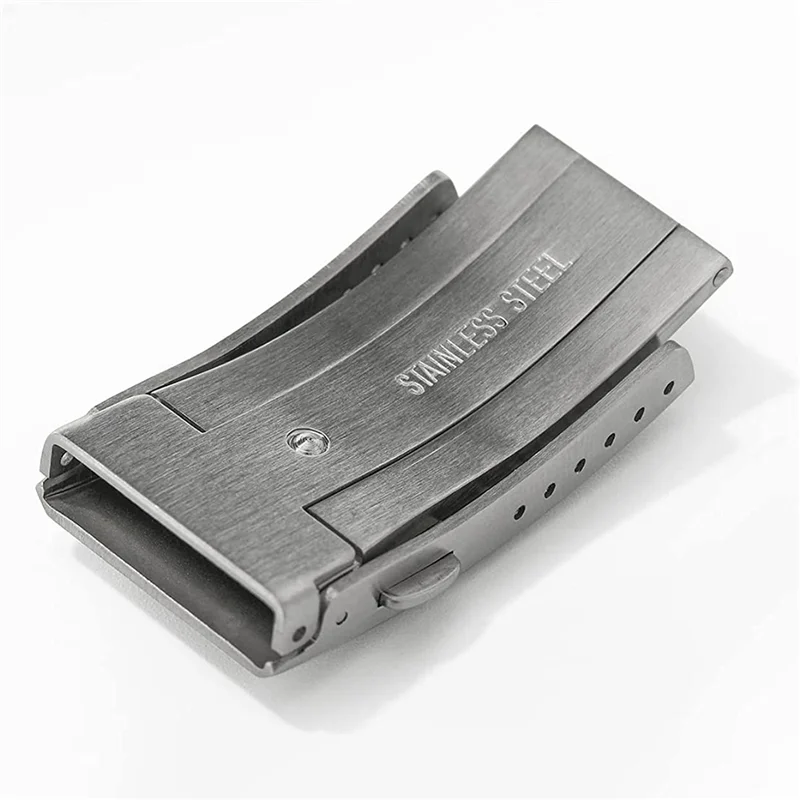 Fermoir de rechange fraisé de sécurité pour montre, acier inoxydable, bracelet de montre, 22mm