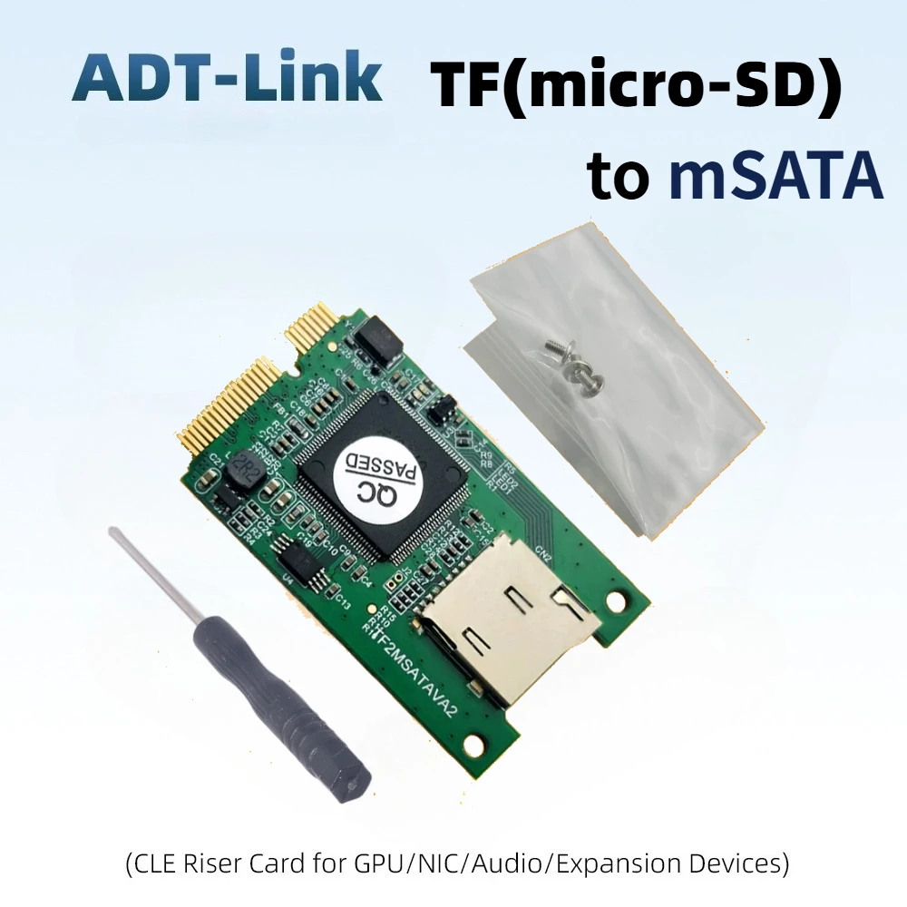 TF (Micro SD) To NGFF M.2 Adapter Card TF Memory To MSATA (B+M Key) Interface Embedded Industrial Mobile for PC Computer Laptops