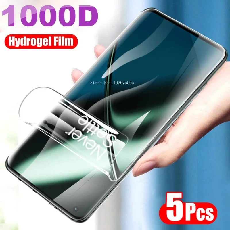 

5Pcs Hydrogel Film For OnePlus 11 Ace 2 10 9 8 Ace Pro 10T 10R 9R 9RT 9 8T Screen Protector For OnePlus Nord 3 2 2T CE 3 2 Lite