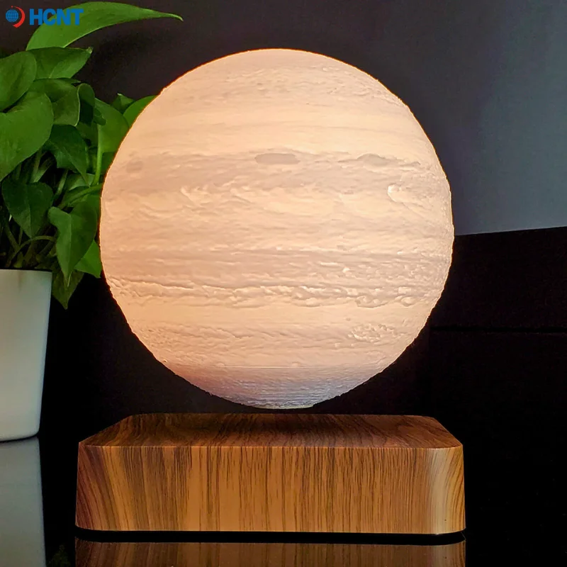 

Creative 3D Magnetic Levitation Moon Jupiter Lamp Night Light Rotating Led Jupiter Floating Lamp Home Decoration Holiday Birthda