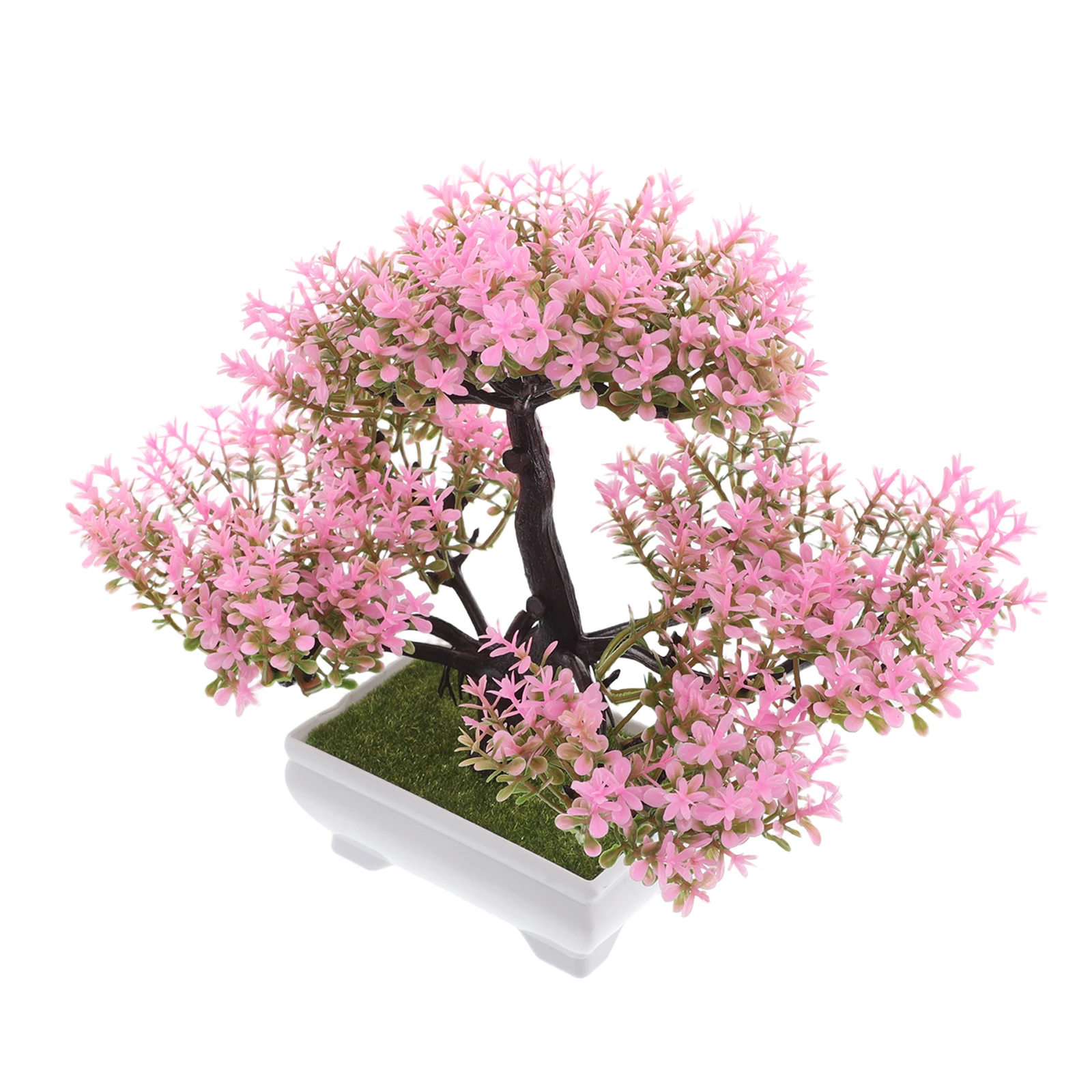 

Artificial Bonsai Tree Realistic Simulation Plant Home Decor Low Maintenance Versatile Mini Indoor Desktop Ornament Fake Pine