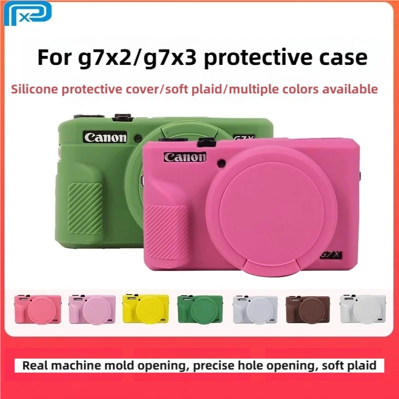 

FOR Canon G7X3 case G7X2 silicone cover G7X Mark II III camera bag lens cap anti-dust anti-fall