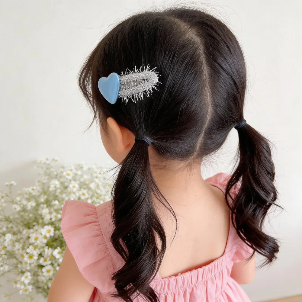 

2pcs Blue Floral Fabric Bow Baby Girl Hairpins Kids Bangs Side Clip Hair Clips Hairgrip Barrettes Headwear Accessories