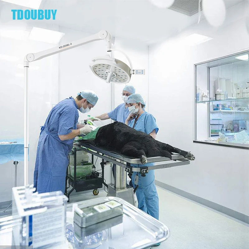 TDOUBUY 36 Pieces 3W LED Bulbs Medical Portable Shadowless Veterinary OT Room Operation Lamp LED Mobile Operating Room Light