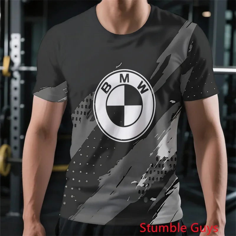 

BMW Men's Summer T-shirt Short Sleeve Sports Motorcycle Racing Performance Moisture-Wicking Lightweight Wear​