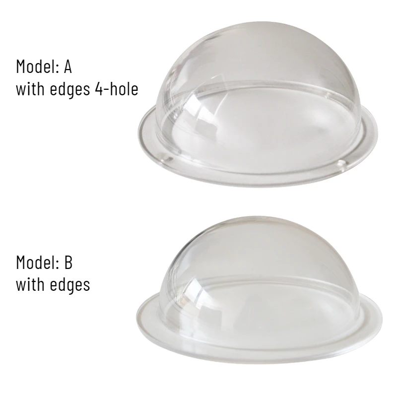 1PCS Acrylic Indoor/Outdoor CCTV Replacement Extended Clear Camera Dome Cover Security Camera Housing HD Transparent