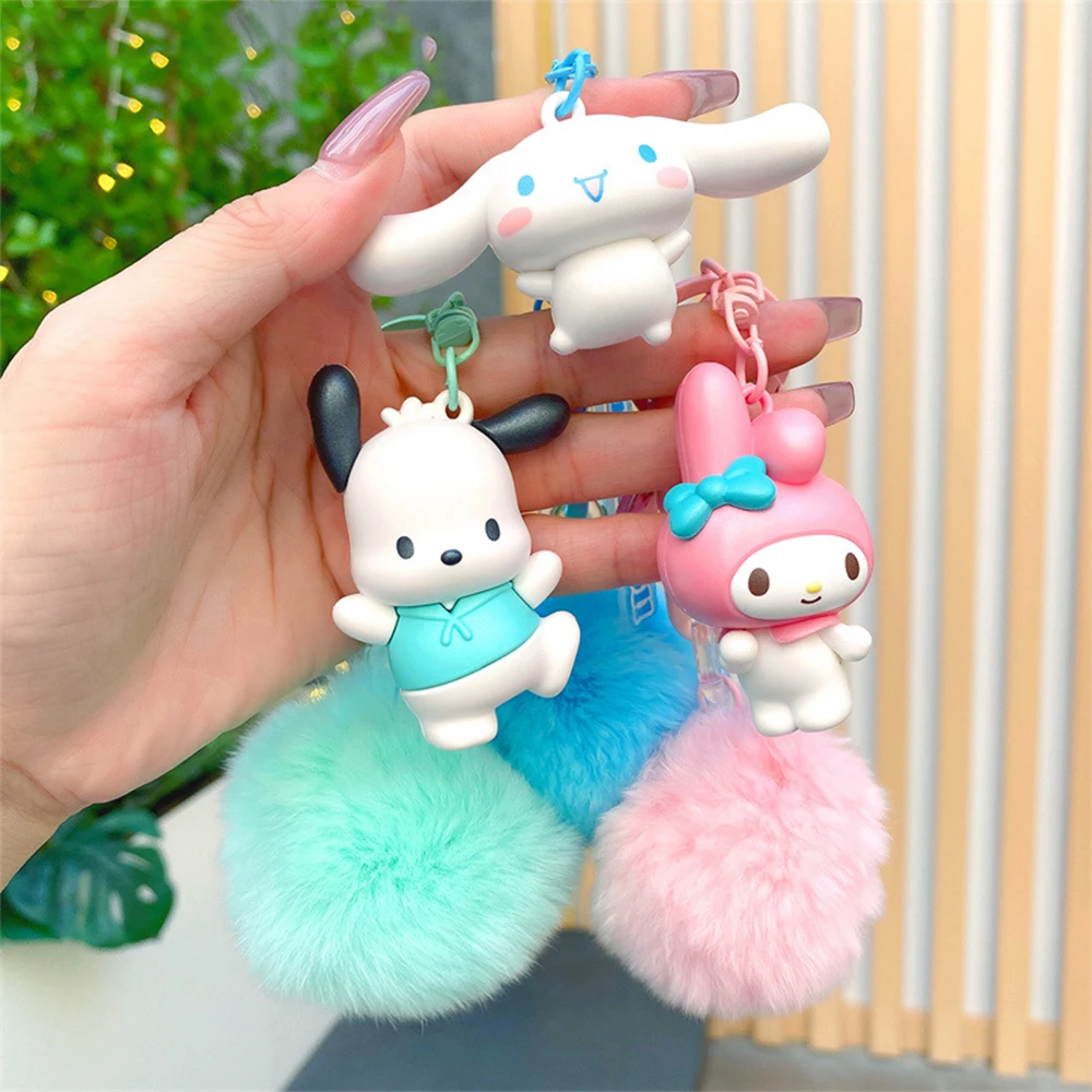 

Sanrio Kuromi телефонная цепочка аниме Мой Мелодия помпон Рюкзак Подвеска Kawaii брелок милый брелок Мобильный телефон Аксессуары в подарок
