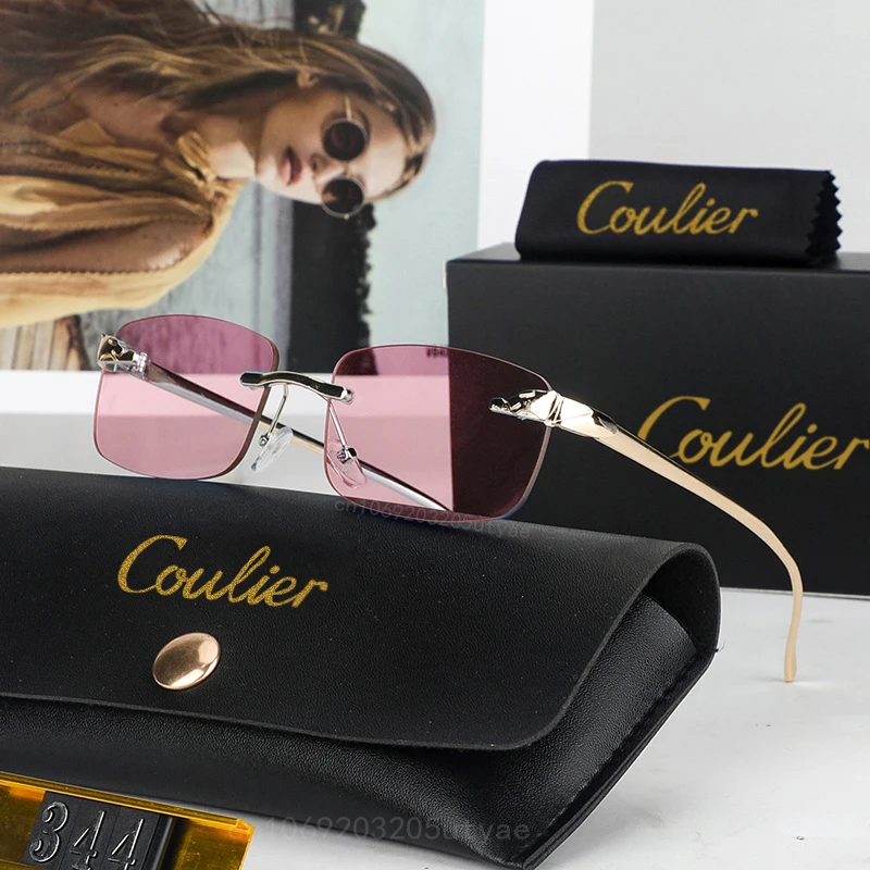 Leopard Head Metal Business Sunglasse Luxury Brand Casual Shopping Unisex Sunglasses Women\'s Fashion Retros Sun Shades