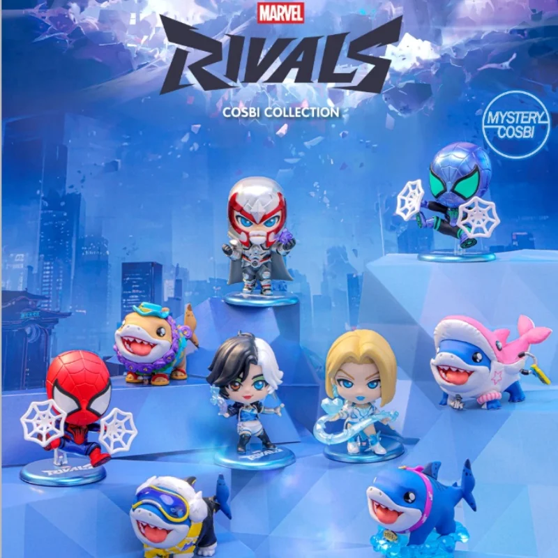 

Marvel Cosbi Hero Showdown Assemble Blind Box Spider Man Action Figure Desktop Ornament Collect Superhero Doll Anime Fans Gift