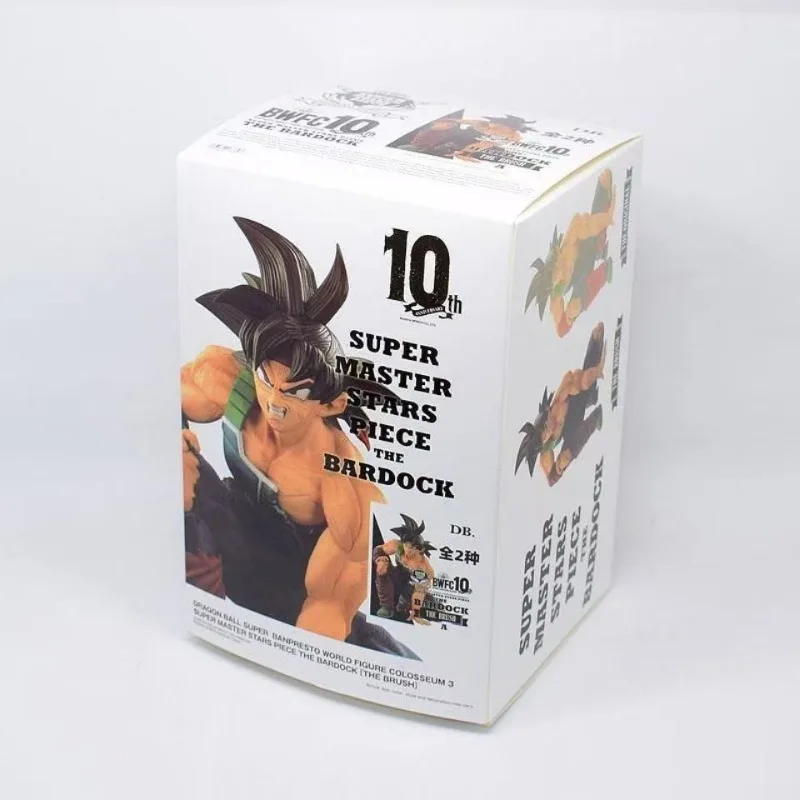 Dragon Ball Super Anime BWFC SMSP agachado Bardock Super Saiyan Figura Ornamento Coleção Presente