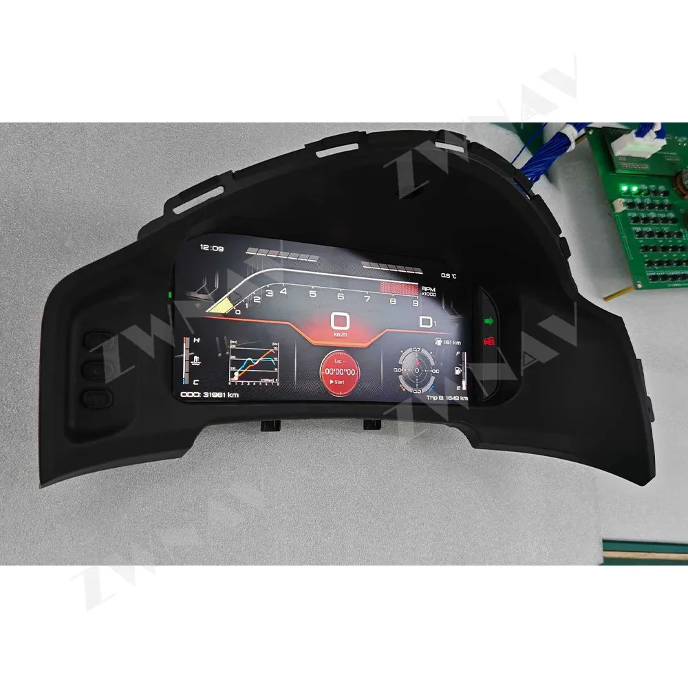 

ZWNAV 12,3-дюймовая ЖК-панель приборной панели, виртуальный приборный кластер, ЖК-спидометр для Toyota 86 Subaru BRZ 2013-2019, экран автомобильного одометра