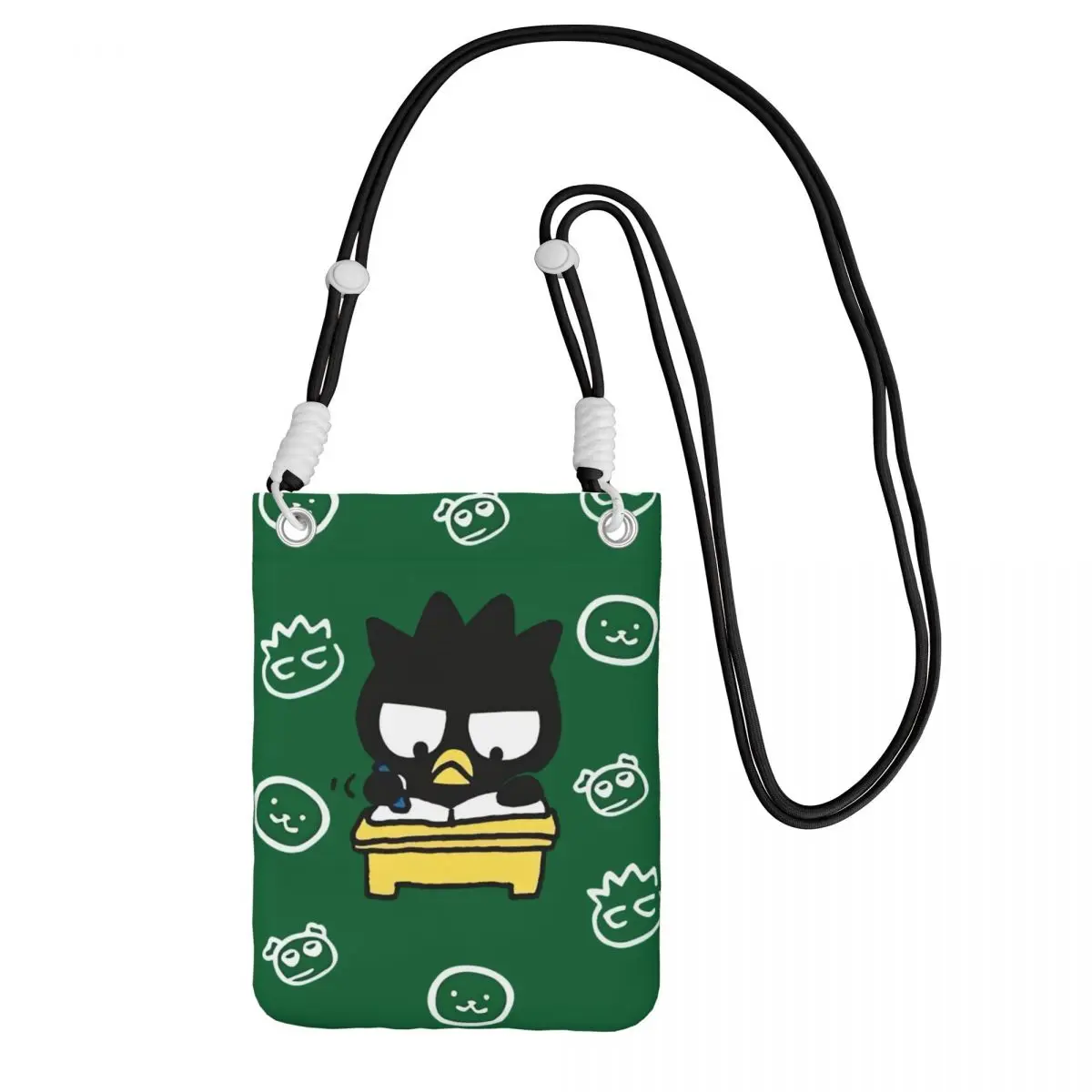 

Custom BADBADTZ-MARU Smart Phone Wallet With Strap Cool Penguin Crossbody Bag Men Women Travel Hiking Mobile Phone Bag