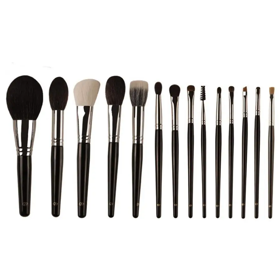 

14pcs/set Goat Hair Chichodo Makeup Brushes set Highlight Powder Foundatio Make up Brush Eyebrow Eyeshadow Lip cosmetic tool kit