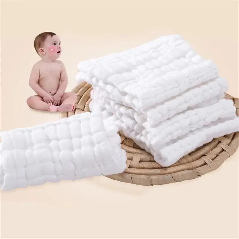 5Pcs 12-Layer Pure Cotton Baby Nappies Washable Reusable Peanut Diaper Insert Liners Cloth Diaper Nappy